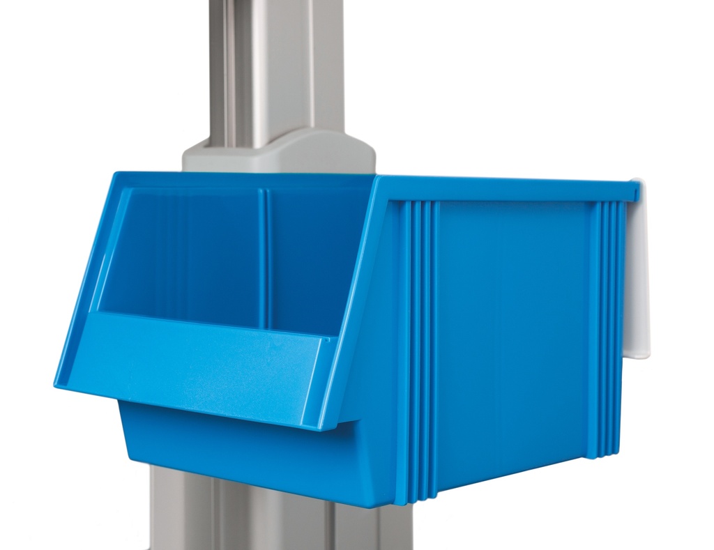 Behälter mit Halterung für mobile Arbeitsstation