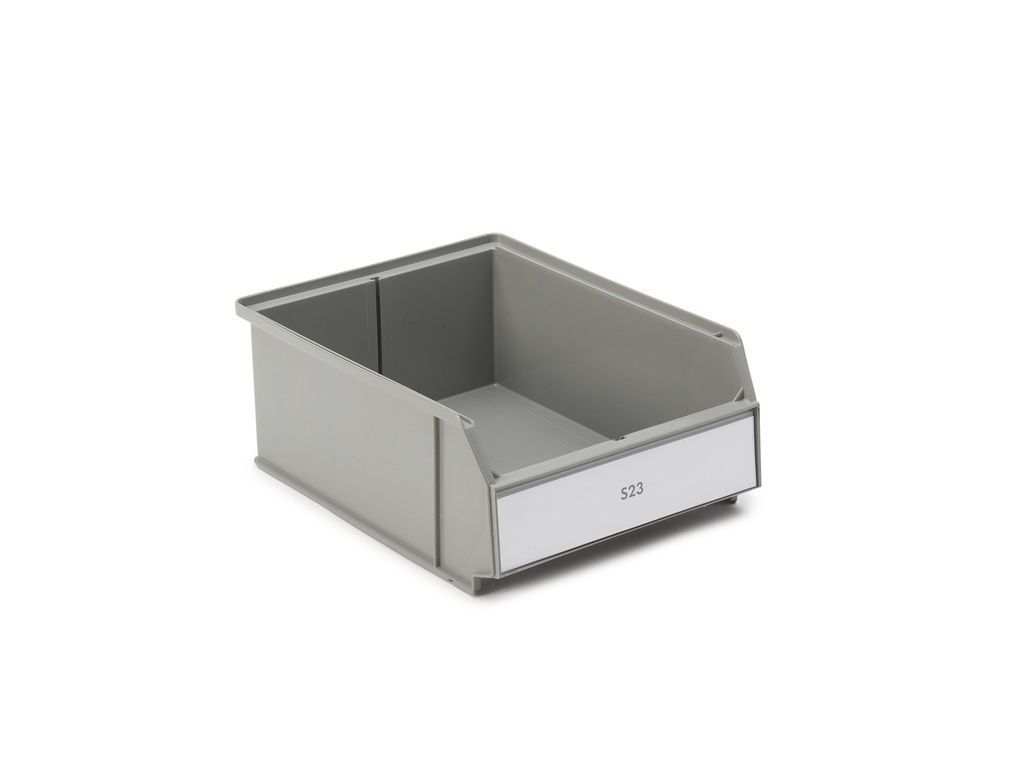 Selbstklebendes Schutzschild mit Papp-Etikett für Treston ReBOX-Schubladen 6323 - 6523-30R